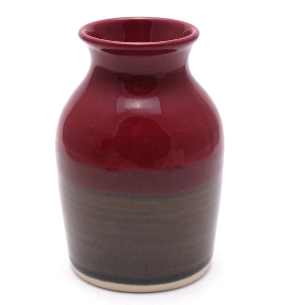 Raspberry and Stone Vase